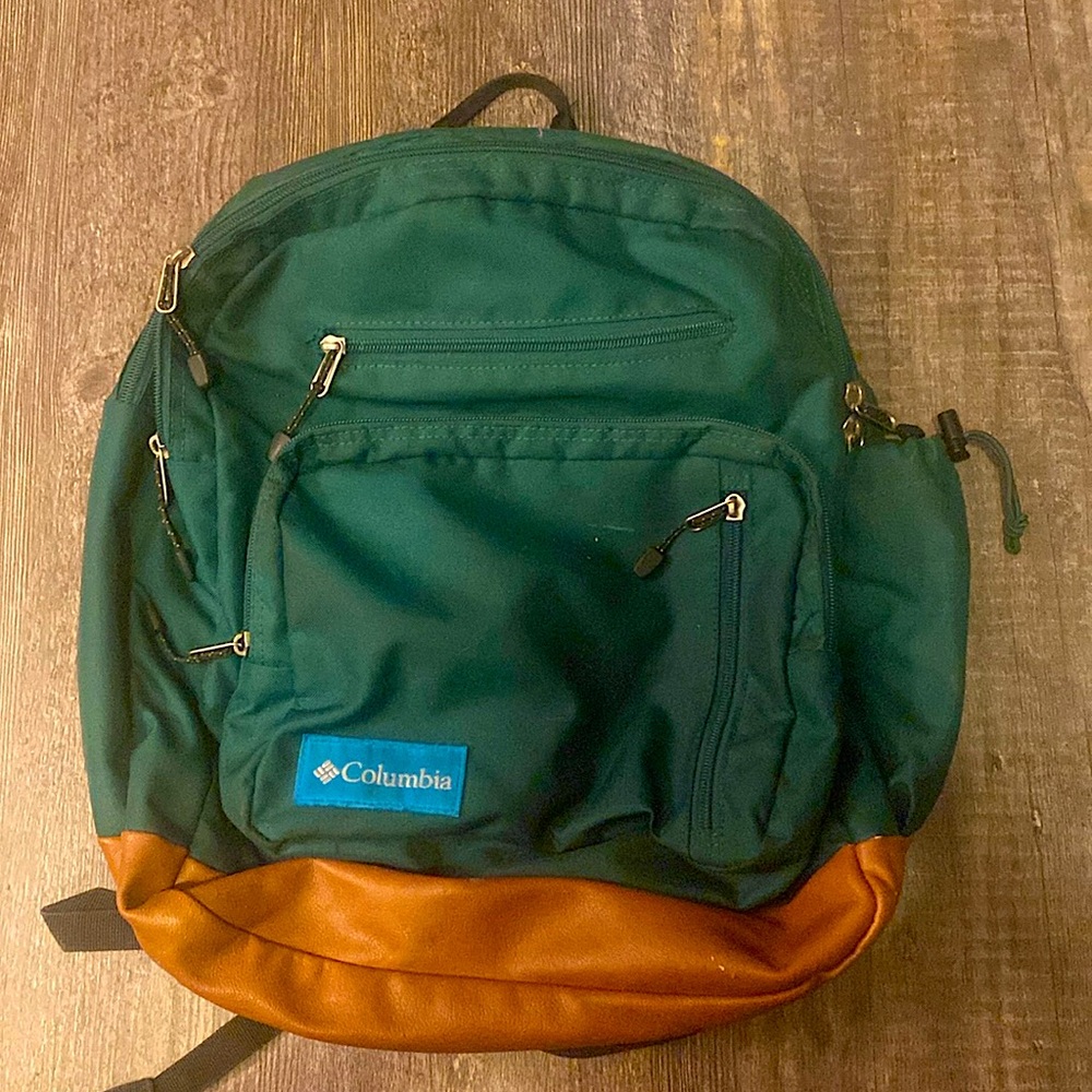 Dark green Columbia backpack